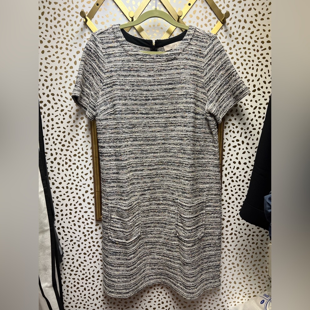 Loft boucle shift dress